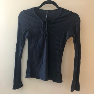 Black going-out top, size S